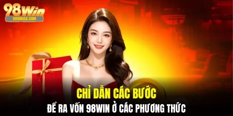 Chỉ dẫn các bước ra vốn tại 98WIN