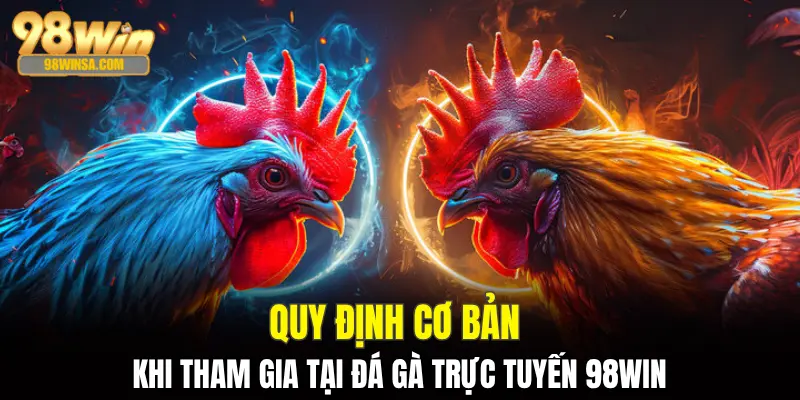 Đá Gà Trực Tiếp - Đặt Cược Thắng Lớn Mỗi Ngày Tại 98Win 2 Quy định cơ bản khi tham gia tại đá gà trực tuyến 98WIN
